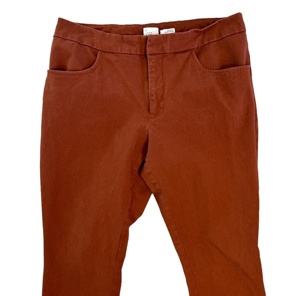 A New Day Burnt Orange Stretch Elastizado Cropped Pants Size 12 - Picture 2 of 4